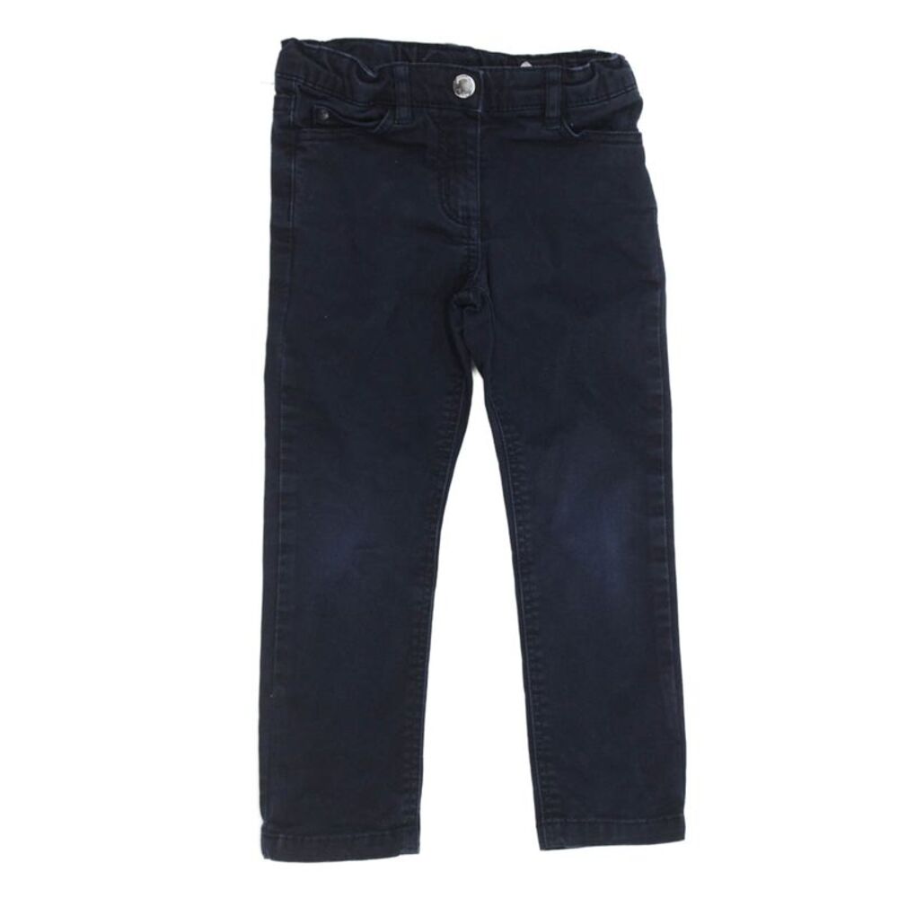 Jacadi Boys Cotton Snap Closure Straight Ankle Jeans Blue Size 3